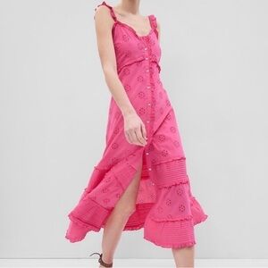 GAP eyelet maxi dress